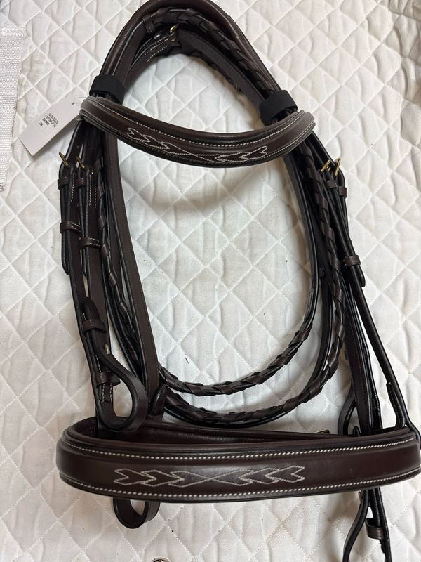 SeaBis Grenada IL Brown Bridle With Laced Reins - Cob