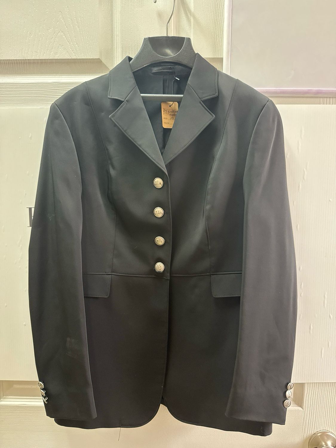 RJ Dressage Coat Size 10 Black