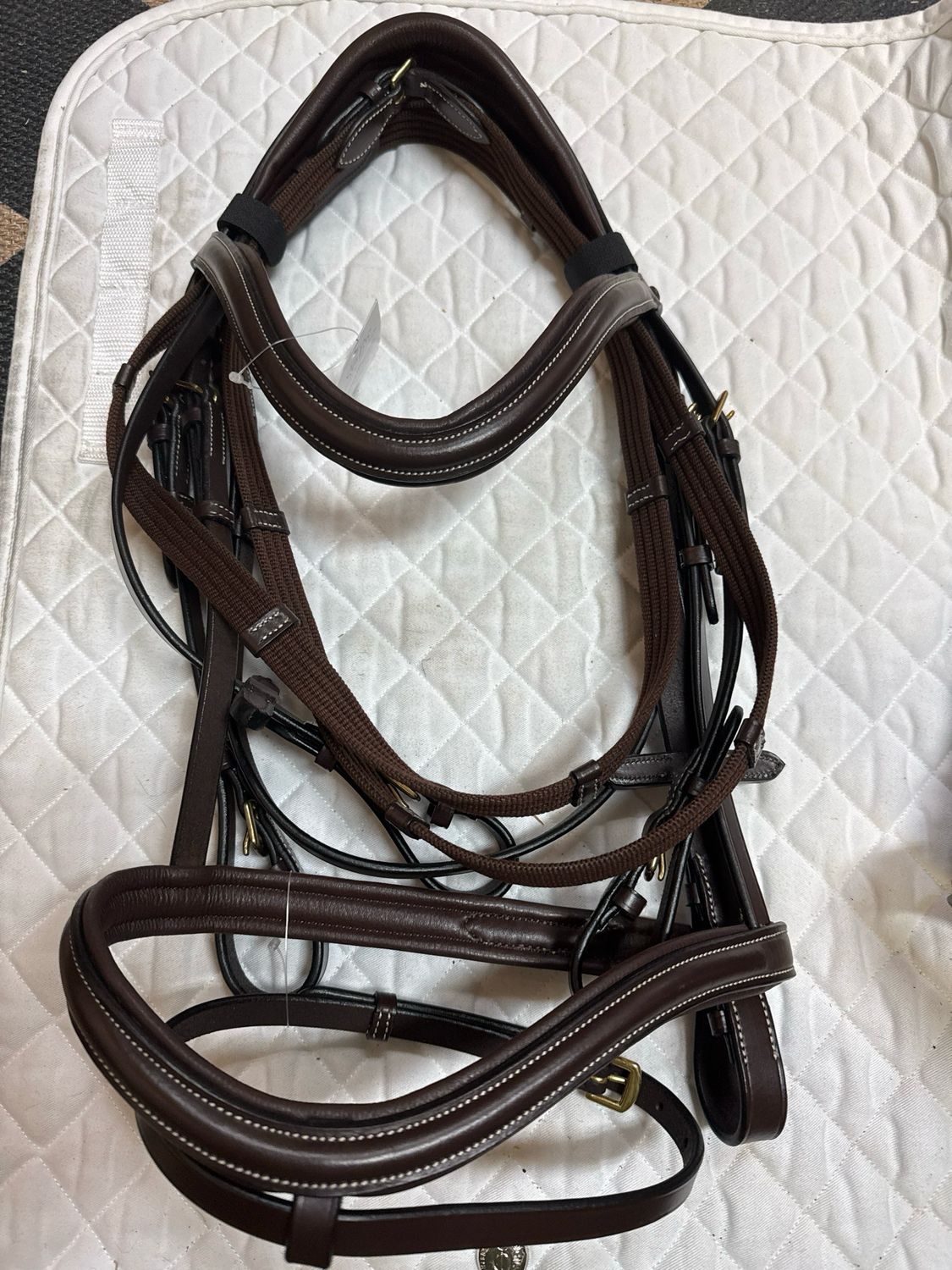 SeaBis Admiral Brown Bridle - Buckle Ends - With Reins - Cob