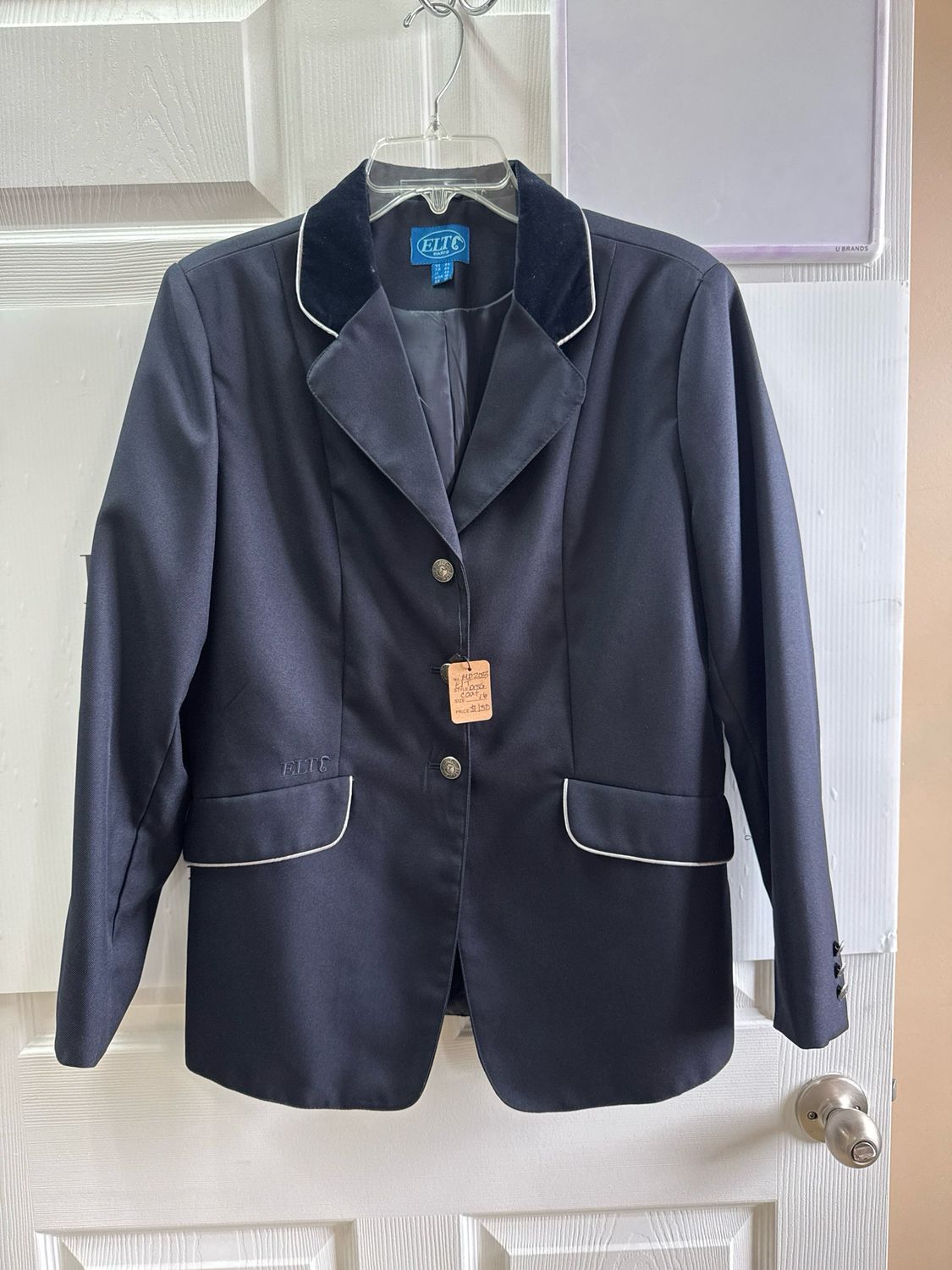 ELT Paris Navy Dressage Coat Size 16