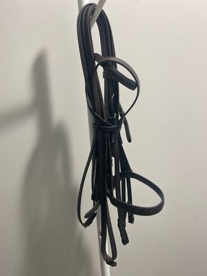 Brown Double Bridle With Reins (Size Full)