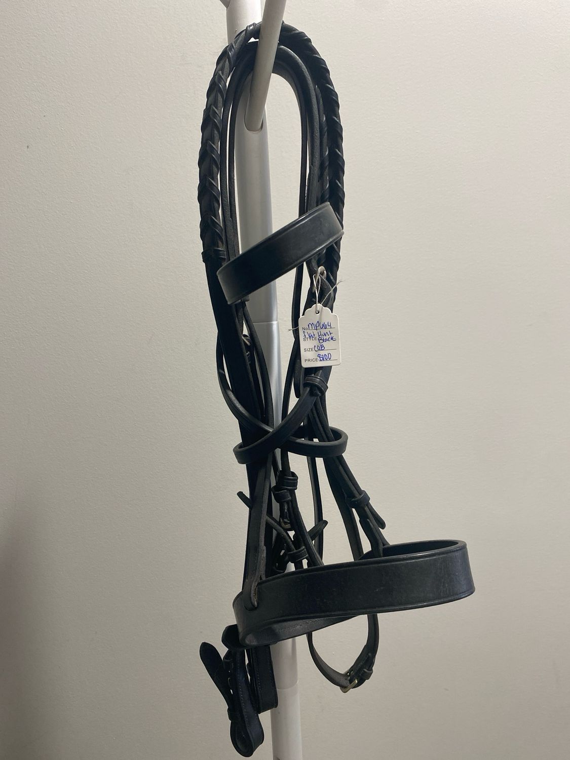 Flat Hunt Black Bridle with Reins - Cob Size