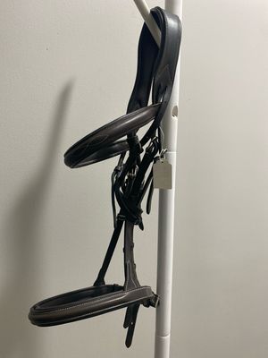 Over Size Brown Hunt Bridle