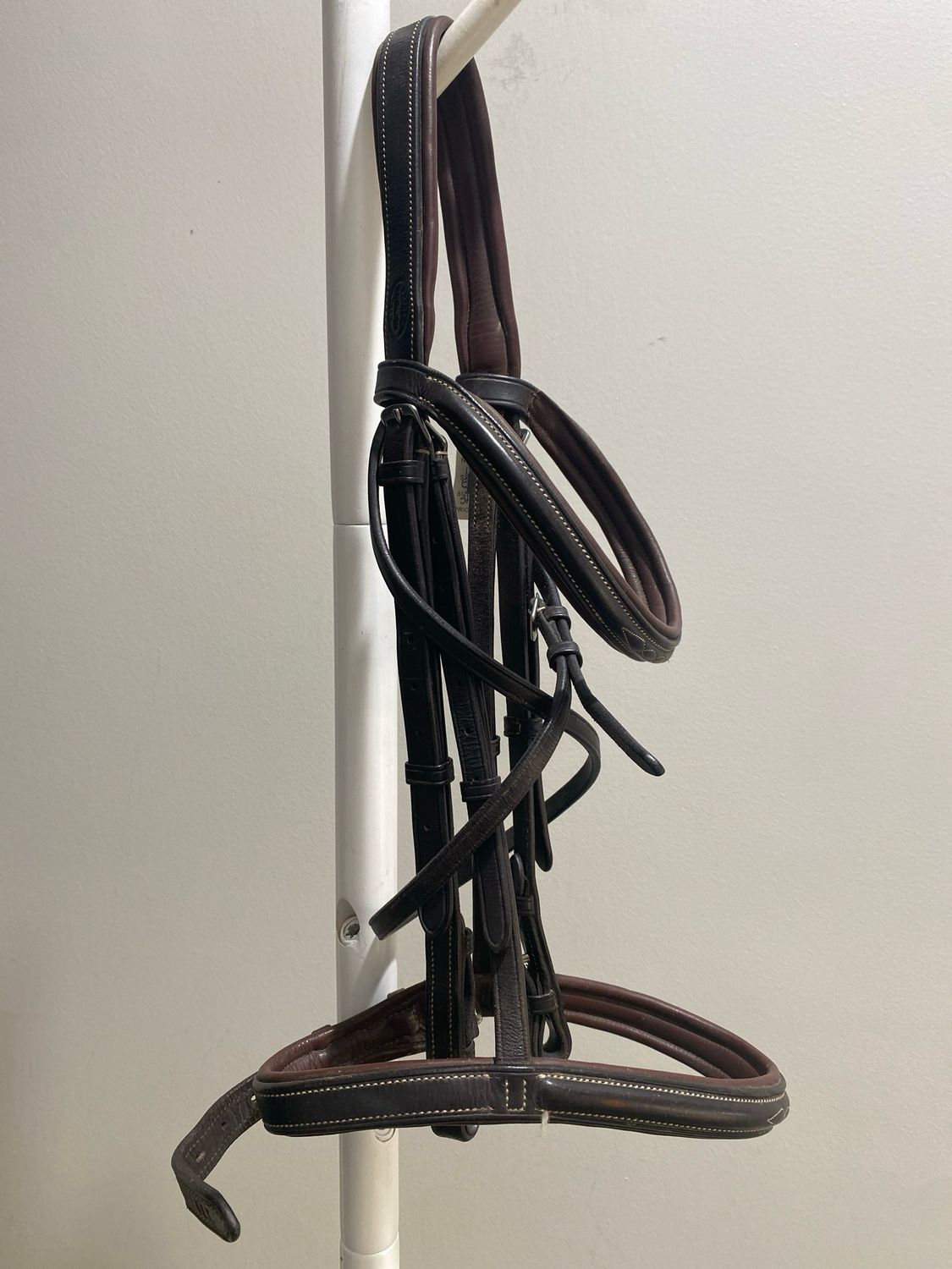 Oversized Bobby’s English Tack Fancy Stitch Bridle - Brown