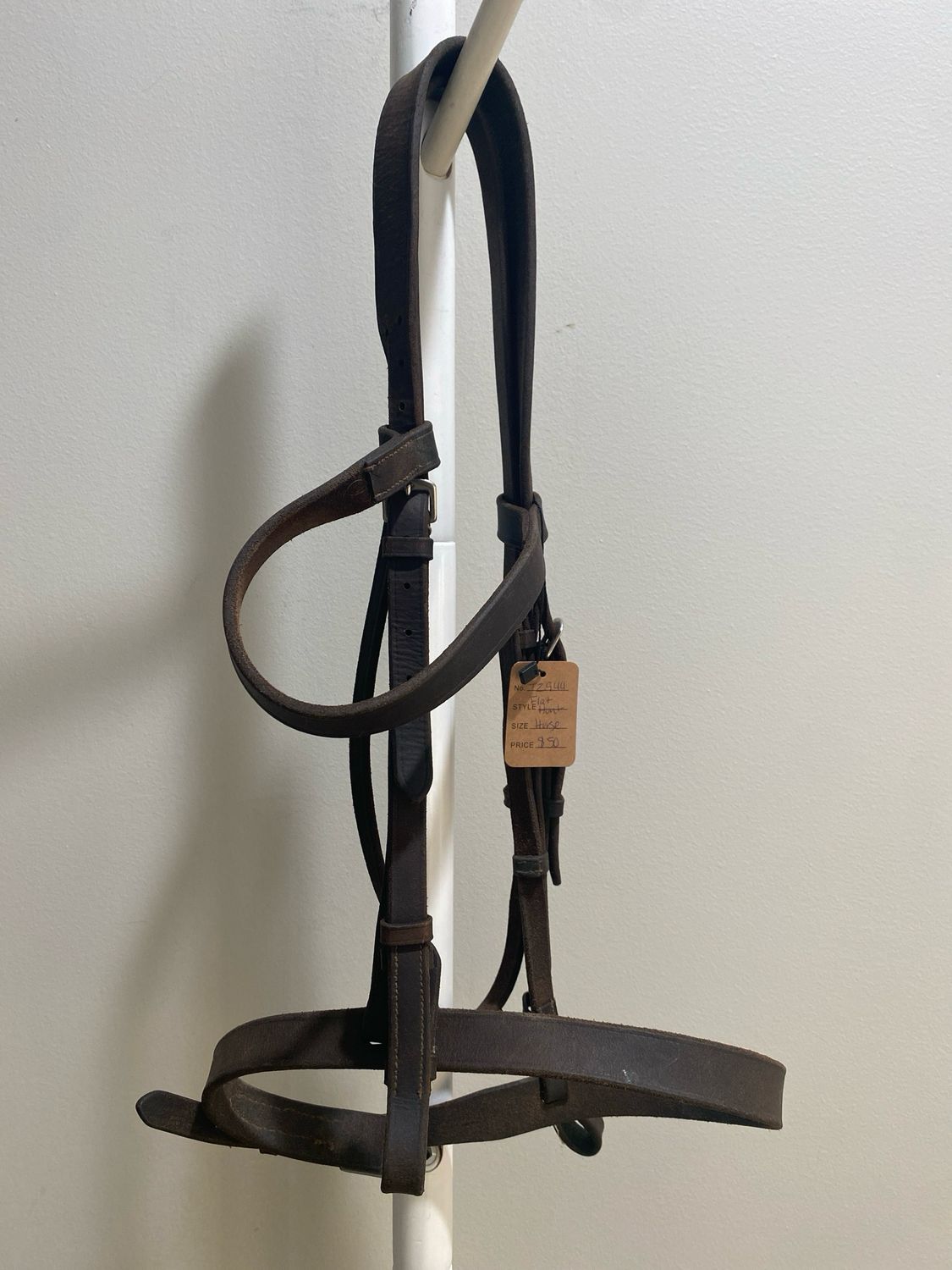 Large Horse Flat Hunter Bridle