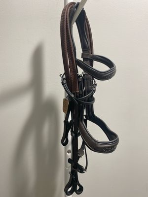 Anatomical Fancy Stitched Poll Relief Bridle - Cob