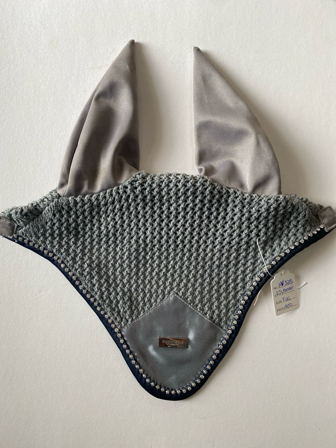 EQ Stockholm Full Bonnet Grey &amp; Navy Trim