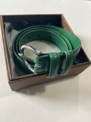 Falari Luxury Leather Green Belt (Size Small 30-32)