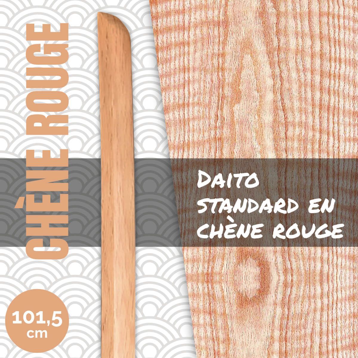 Bokuto standard en chêne rouge (Daito)