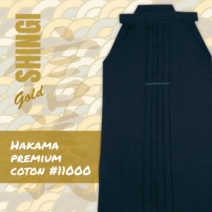 Hakama de Kendo premium en coton SHINGI (#11000)