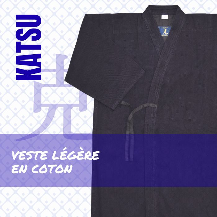 Veste de Kendo légère coton KATSU