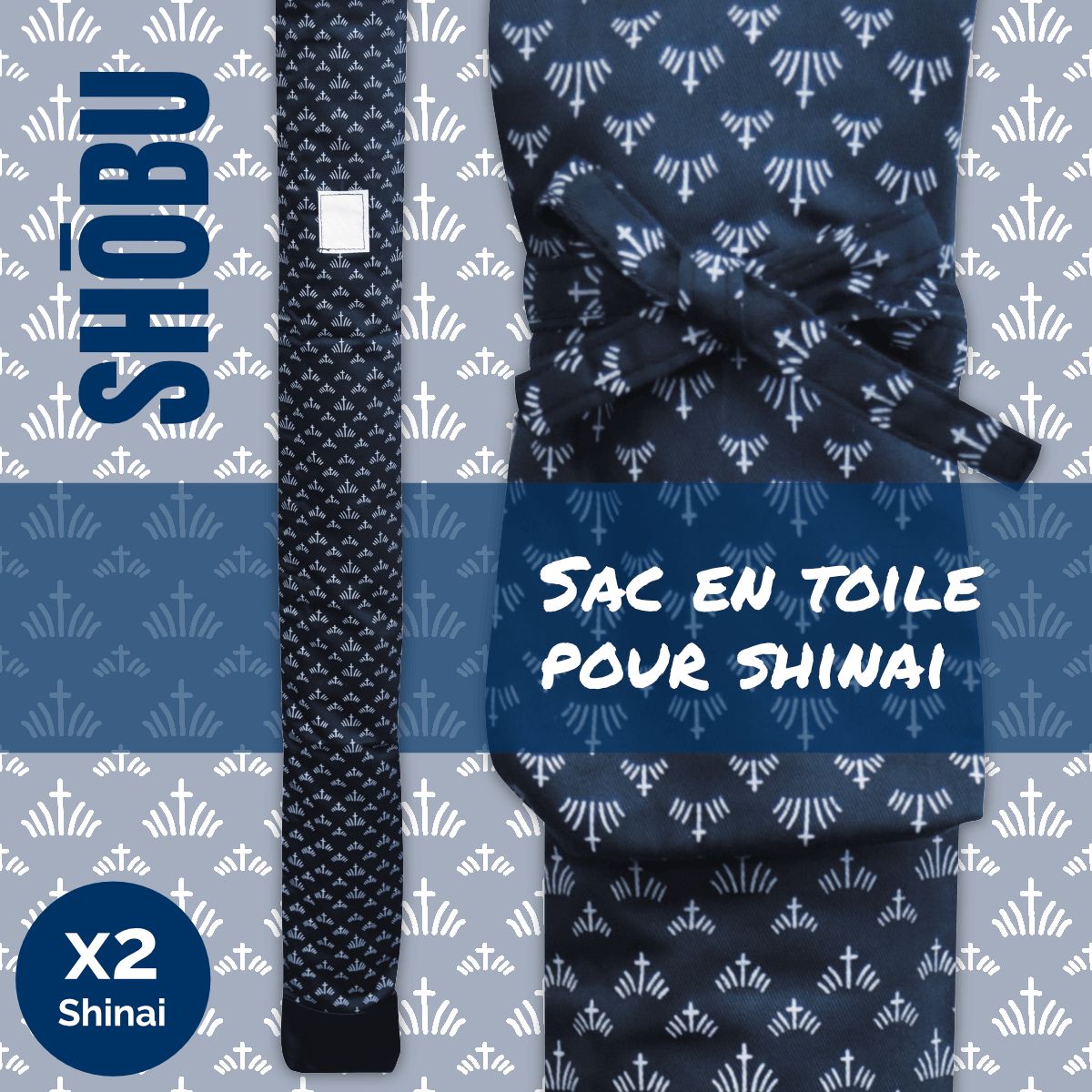 Sac à Shinai SHŌBU (2 Shinai)