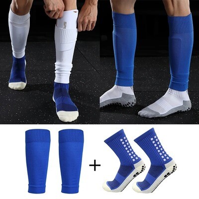 Chaussettes de sport pour hommes antidérapante + couvre jambe