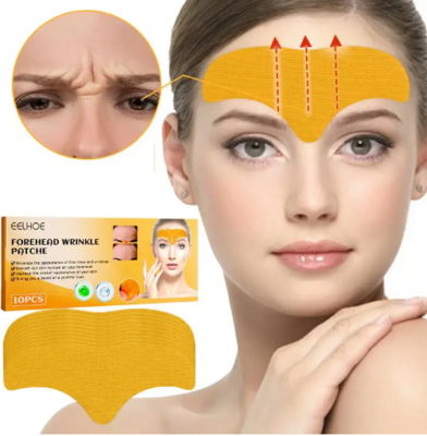 10pcs Anti-wrinkle Forehead Line Removal Gel Patch Firming Mask Frown Lines Face Skin Care Stickers Anti-aging Collagen Natura