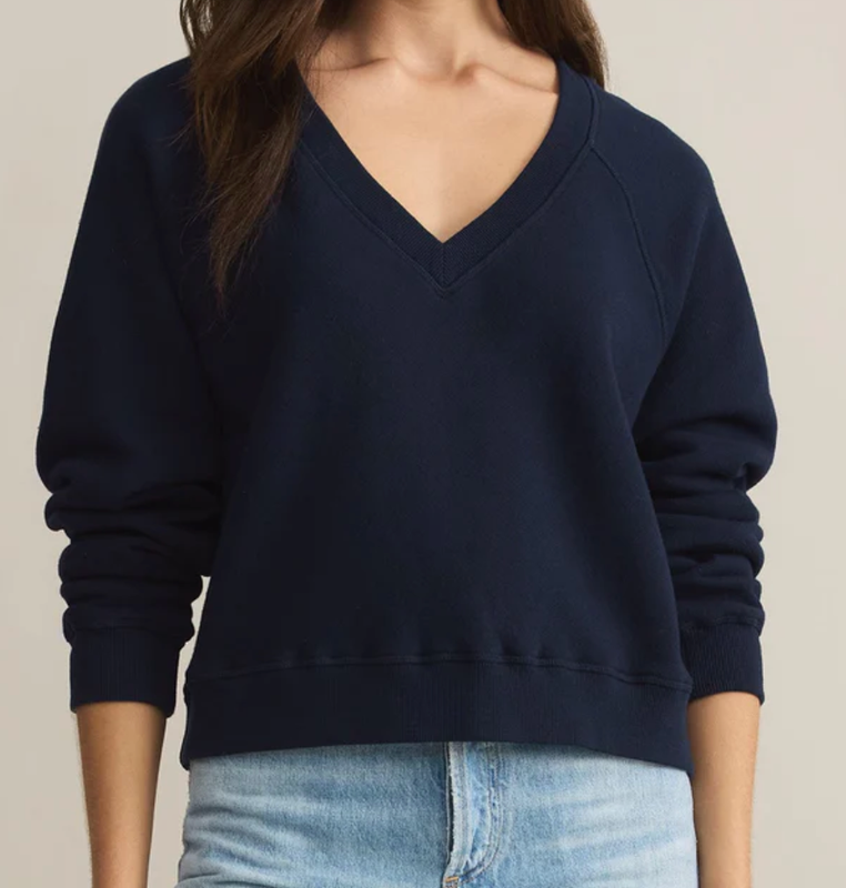 Z SUPPLY AVENUE SWEATSHIRT NAVY