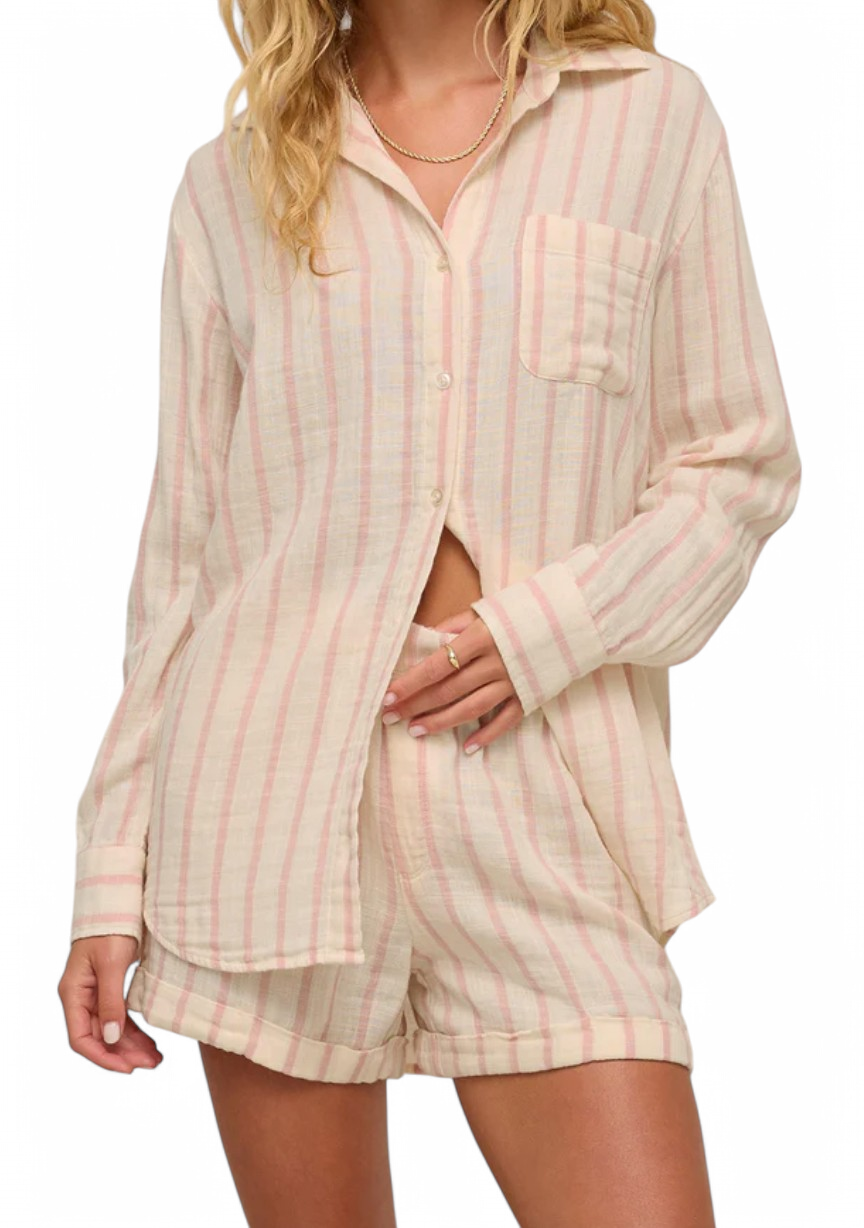 Z SUPPLY SATURDAY STRIPE SHIRT  -XX