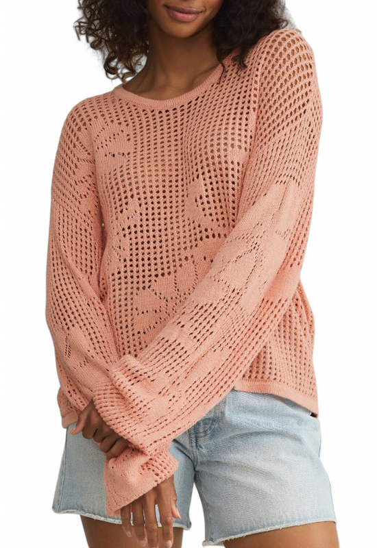 Z SUPPLY YAEL SWEATER GUAVA -MAX