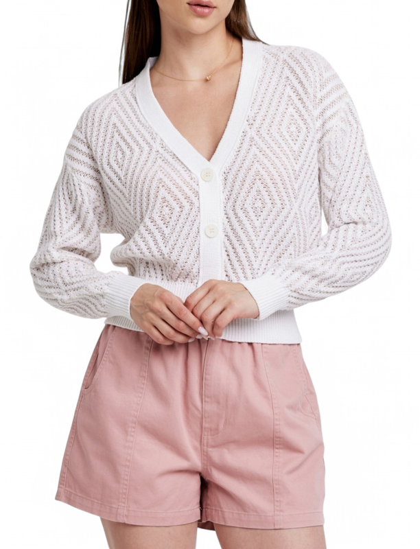 ANOTHER LOVE CARDIGAN WHITE/CREAM -MAX