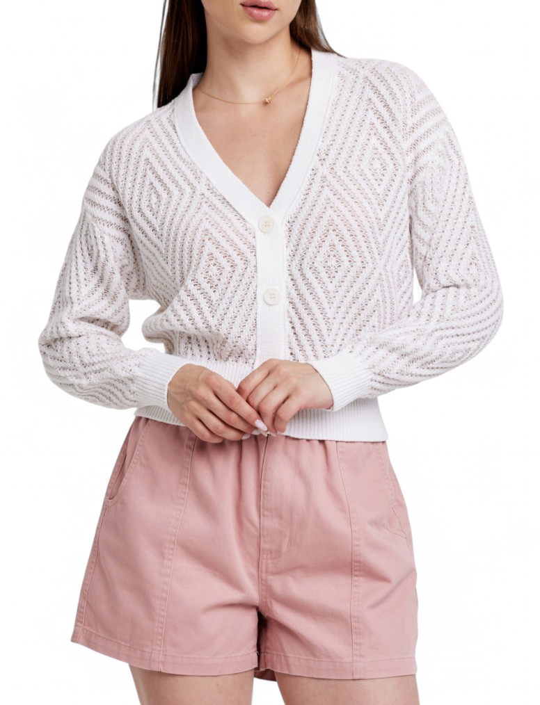 ANOTHER LOVE CARDIGAN WHITE/CREAM -MAX