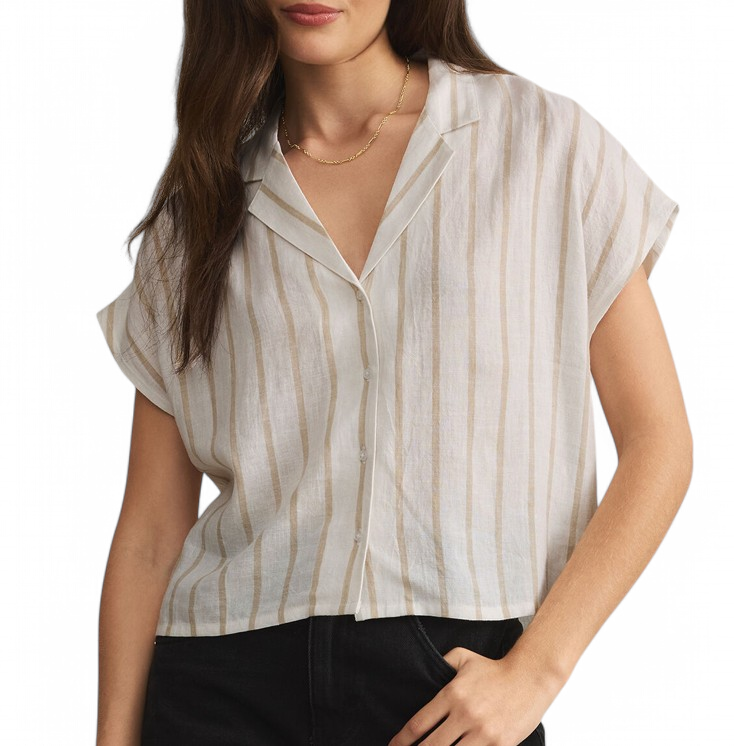Z SUPPLY BUTTON DOWN SHIRT CEMENT -MAX