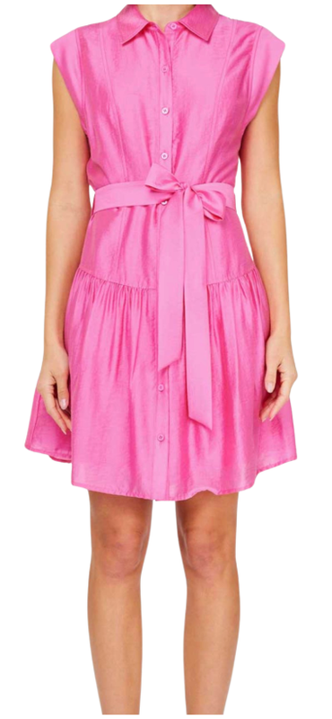 CURRENT AIR SHORT DRESS WITH BELT