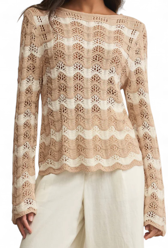 Z SUPPLY AZURA CROCHET SWEATER
