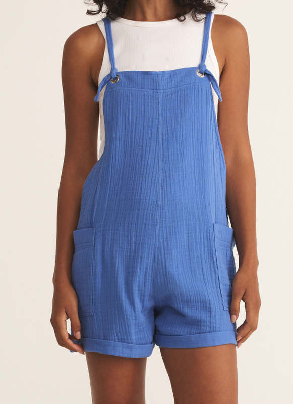 Z SUPPLY AIRY ROMPER BAY BLUE