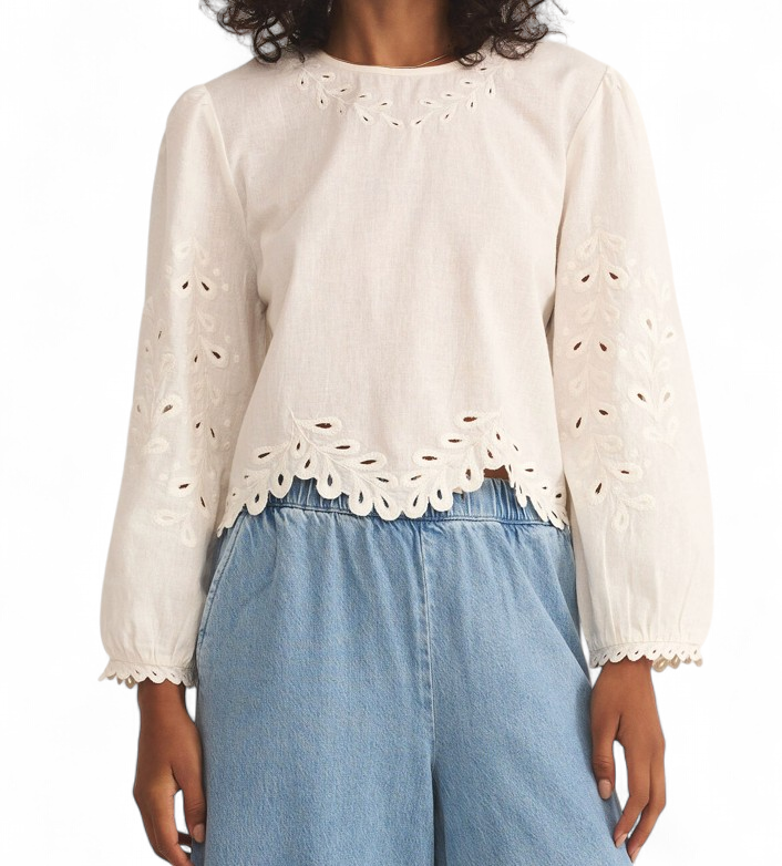 Z SUPPLY AMBROISE TOP WHITE