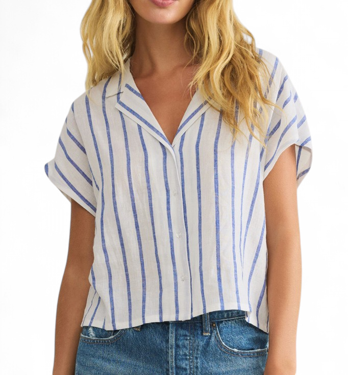 Z SUPPLY BUTTON DOWN SHIRT BLUE -XX