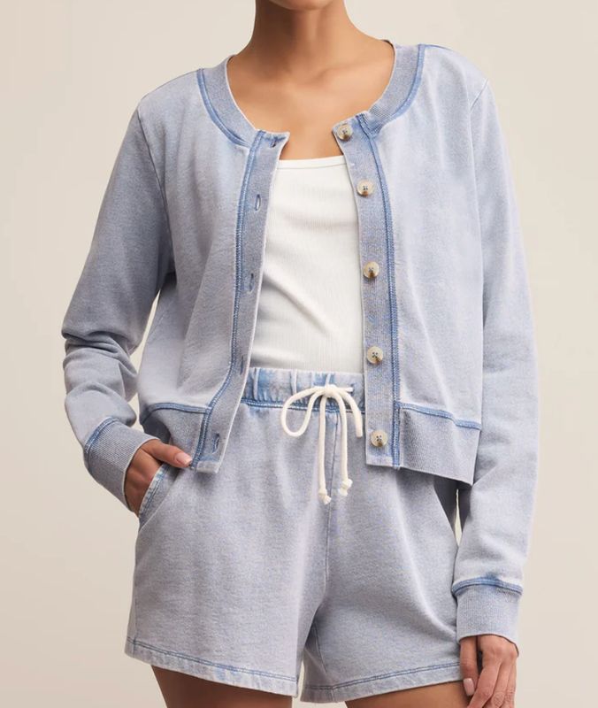Z SUPPLY KNIT DENIM CARDIGAN -XX