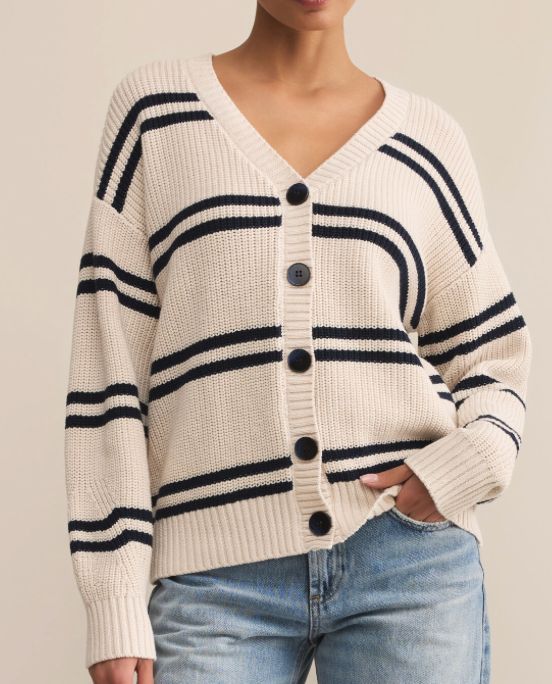 Z SUPPLY BOYFRIEND STRIPE CARDI