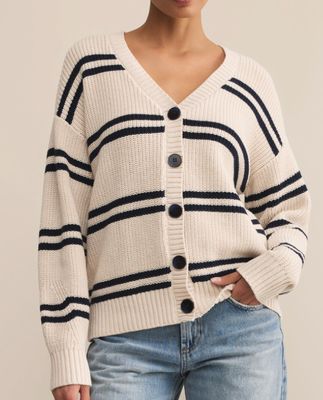 Z SUPPLY BOYFRIEND STRIPE CARDI -XX