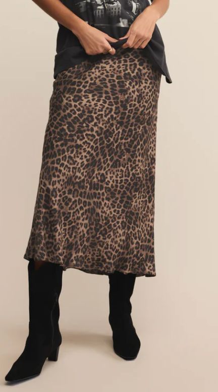 Z SUPPLY LEOPARD SKIRT