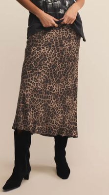 Z SUPPLY LEOPARD SKIRT
