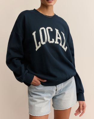 Z SUPPLY LOCAL SWEATSHIRT ECLIPSE -XX