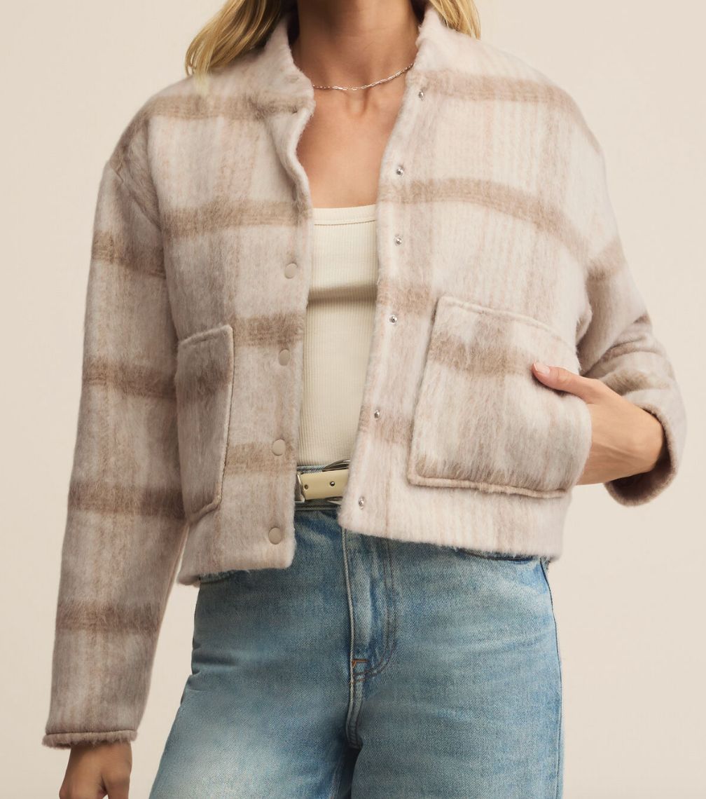 Z SUPPLY CAMBRIDGE PLAID JACKET