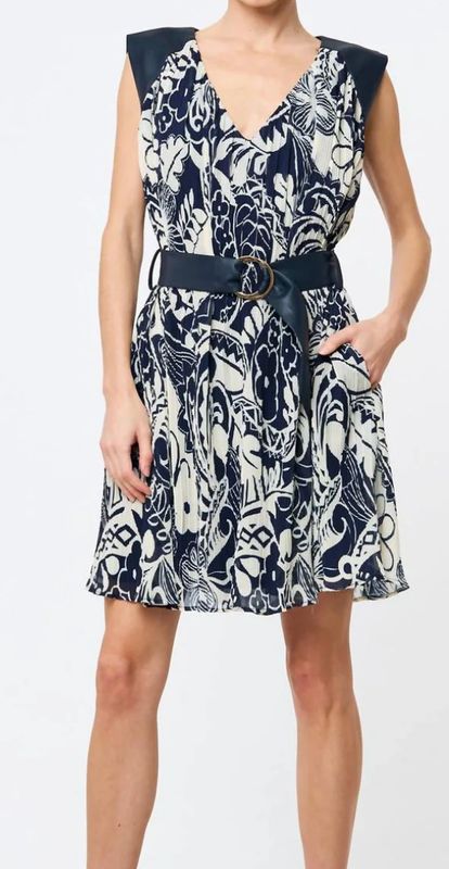 CIEBON NAVY BELT DRESS