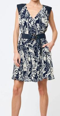 CIEBON NAVY BELT DRESS