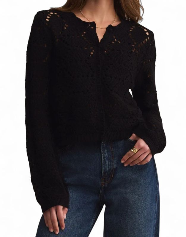 Z SUPPLY CARDIGAN BLACK -XX