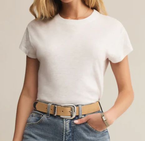 Z SUPPLY SLUB TEE WHITE