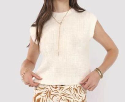 SAGE THE LABEL SLV/LESS SWEATER