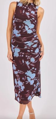SADIE &amp; SAGE RUCHED MIDI DRESS -XX