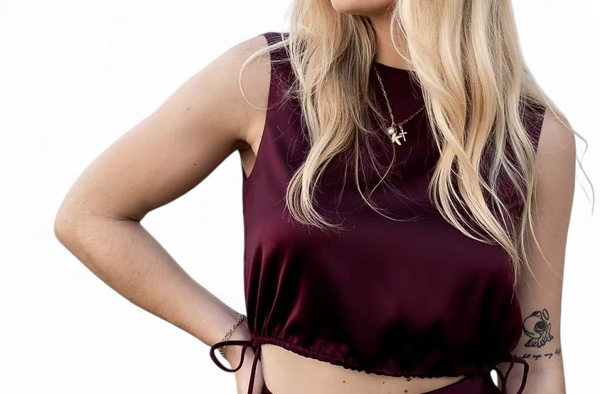 SAGE THE LABEL TANK WITH SIDE TIES