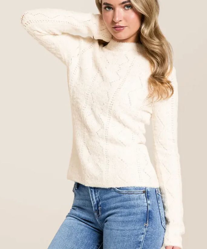 Z SUPPLY MILLY SWEATER CREAM