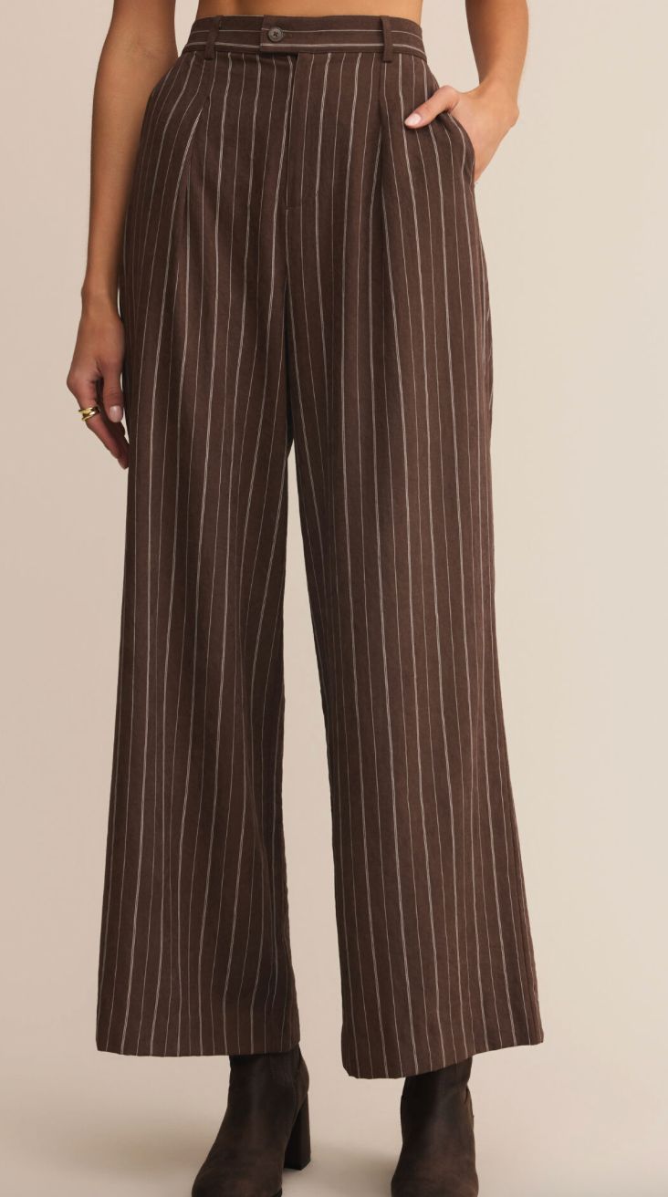 Z SUPPLY PINSTRIPE WIDE LEG PANT
