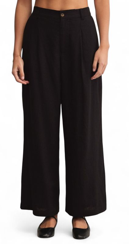 Z SUPPLY LINEN PANT BLACK -XX