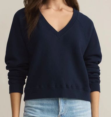 Z SUPPLY AVENUE SWEATSHIRT NAVY -XX