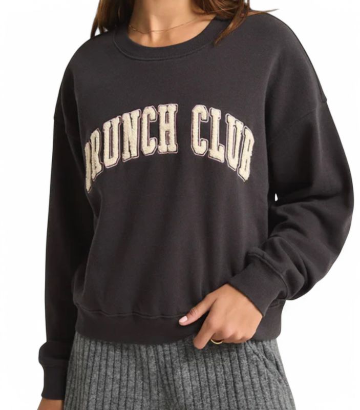 Z SUPPLY BRUNCH CLUB SWEATSHIRT -XX