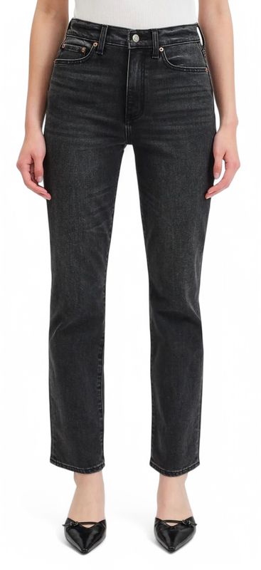 DAZE SMARTY PANTS HIGH RISE SLIM STRAIGHT LAST NIGHT