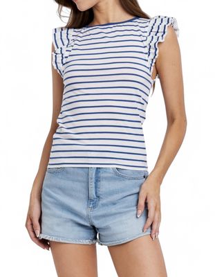 ANOTHER LOVE STRIPE TEE NAVY/WHITE -XX